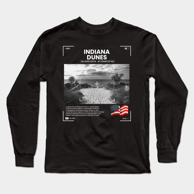 Indiana Dunes National Park Long Sleeve T-Shirt by Sally Honey